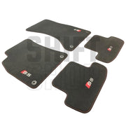 Floor Mats For AUDI A5/ S5 / RS5 2008-2016 With Embroidered Logo, Custom Made, High Quality, free shops Worldwide Shipping